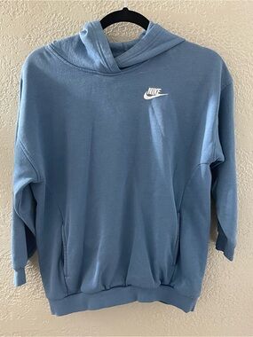 Nike Women’s Cozy Sky Blue Pullover Hoodie Medium